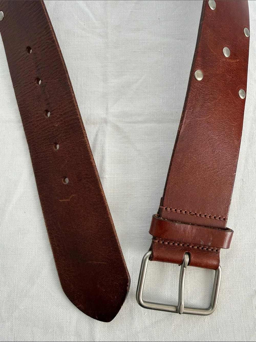 Vintage Y2K GAP Made in England   Leather Studded/Riveted  Belt